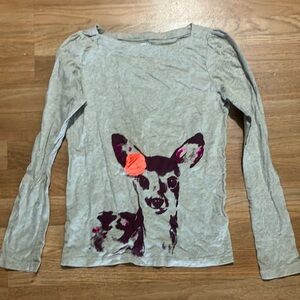 Vintage Crazy 8 Deer Print Long Sleeve Shirt XL